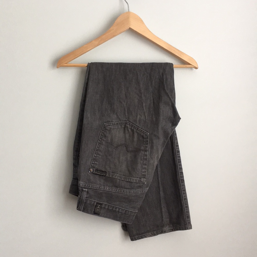 7 For All Mankind dark gray jeans